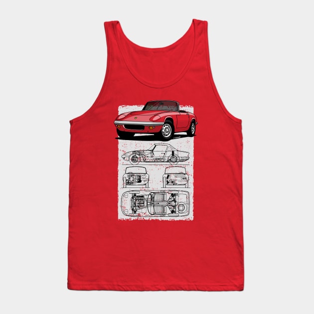 The amazing british sports car! Tank Top by jaagdesign